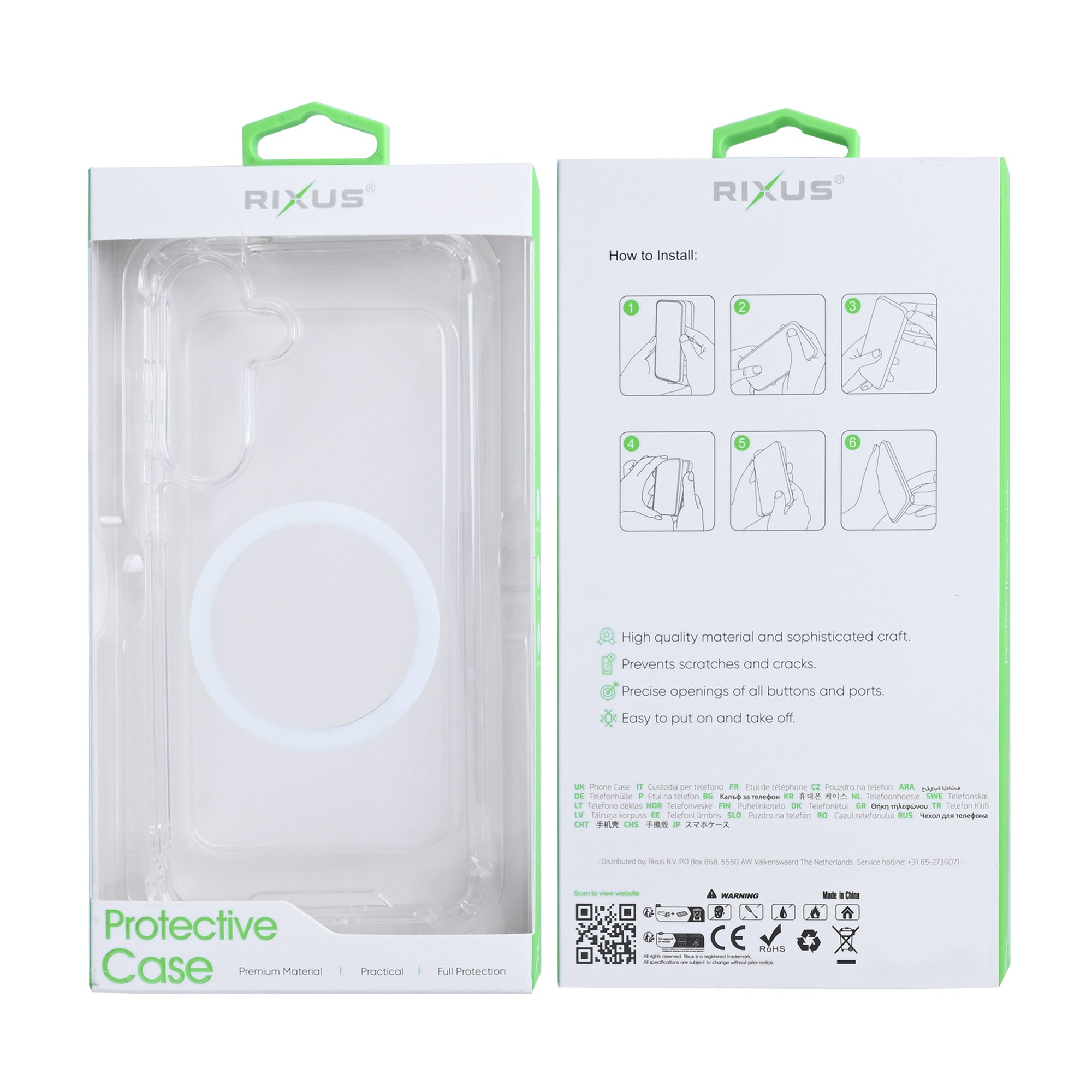 Rixus Anti-Burst Case With MagSafe For Samsung Galaxy S25 FE