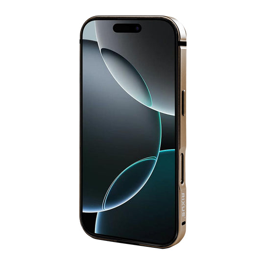 Rixus Crash Guard Case For Apple iPhone 16 Pro Desert Titanium
