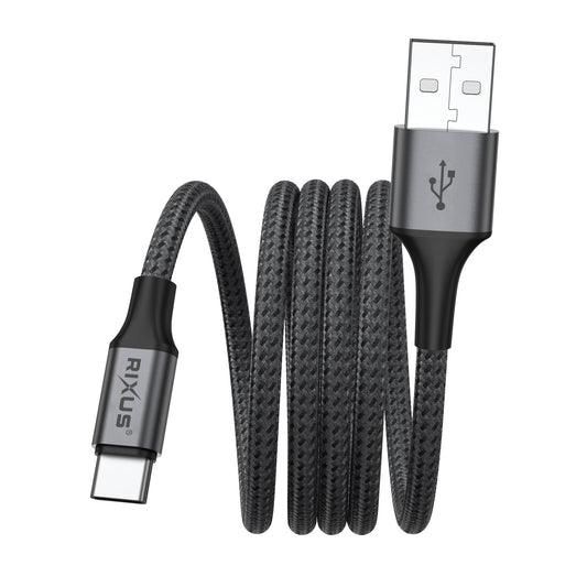 Rixus RXUC66AC Magnetic Charging Cord USB-A To USB-C 100cm 15W