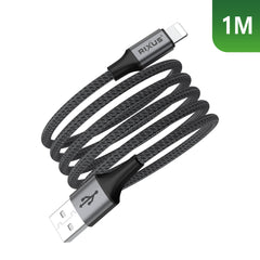 Rixus RXUC66AL Magnetisches Ladekabel USB-A auf Lightning 100cm 10W