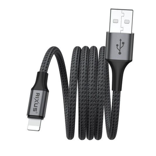 Rixus RXUC66AL Magnetic Charging Cord USB-A To Lightning 100cm 10W