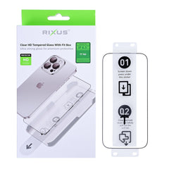 Rixus Clear HD Panzerglas mit Fit Box für Apple iPhone 17 Air