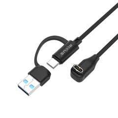 Rixus RXGM02 Ladekabel für Garmin Smartwatch 100cm Schwarz