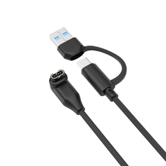 Rixus RXGM02 Ladekabel für Garmin Smartwatch 100cm Schwarz