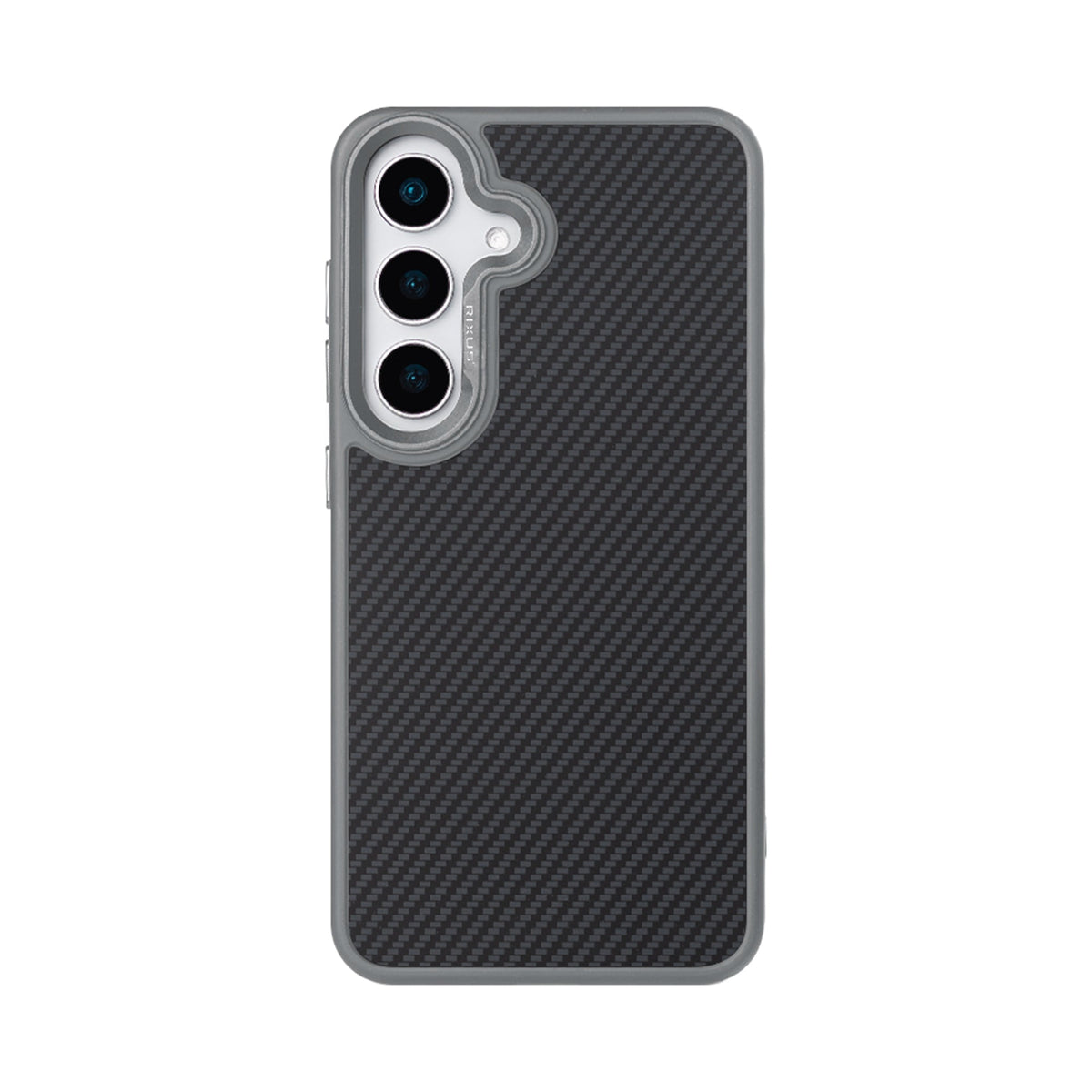 Rixus Mag Carbon mit MagSafe-Kompatibilität für Samsung Galaxy S26 Plus Titangrau