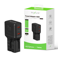 Rixus RXTA01 Weltreiseadapter 45W