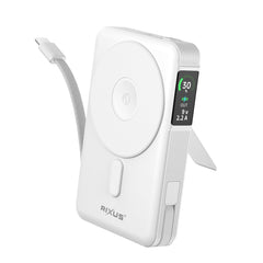 Rixus RXPB77B MagSafe-kompatible Powerbank 10000 mAh 35W Weiß