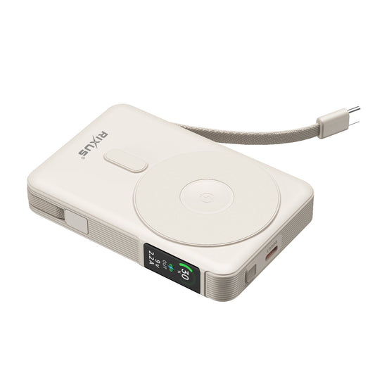 Rixus RXPB77C MagSafe Compatible Powerbank 10000 mAh 35W Beige