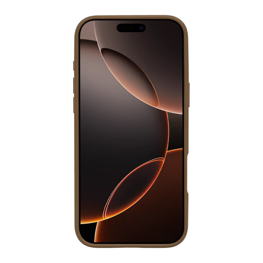 Rixus Crystal Amber Case For Apple iPhone 16 Pro Max Desert Gold