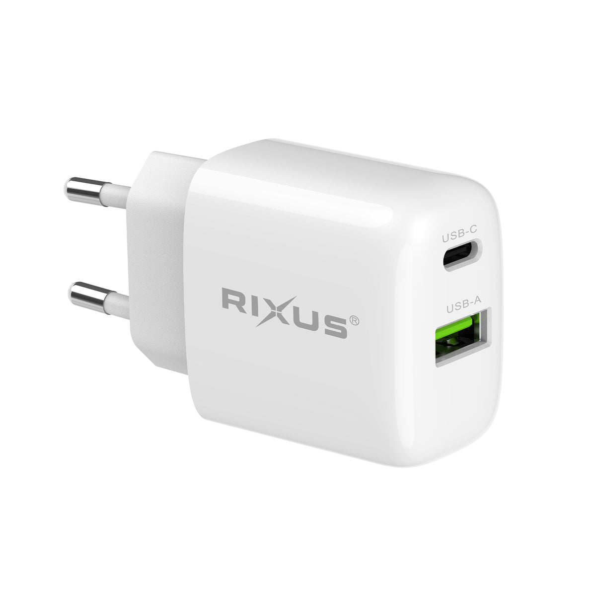 Rixus RXHC02D Ladegerät mit USB-C/A 25W (Thekendisplay 02)