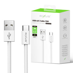 Rixus RXUC15ACD USB-A/C Kabel 12W (Thekendisplay 02)