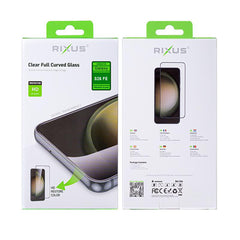 Rixus Clear HD Vollständig gewölbtes gehärtetes Glas für Samsung Galaxy S26 FE
