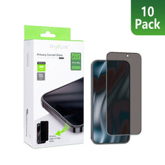 Rixus Privacy Full Curved Edge Tempered Glass für Apple iPhone 18 Pro Max (10er-Pack)