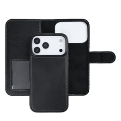 Rixus Duo Magnetisches abnehmbares Wallet für Apple iPhone 17 Pro, 18 Pro Schwarz