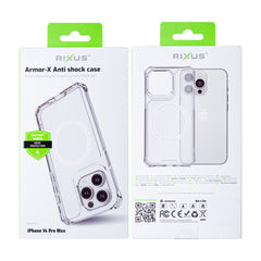Rixus For iPhone 14 Pro Max Armor-X Anti Shock Case With MagSafe
