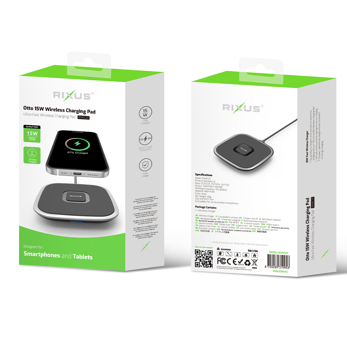 Rixus RXWC23 Otto Wireless Charging Pad