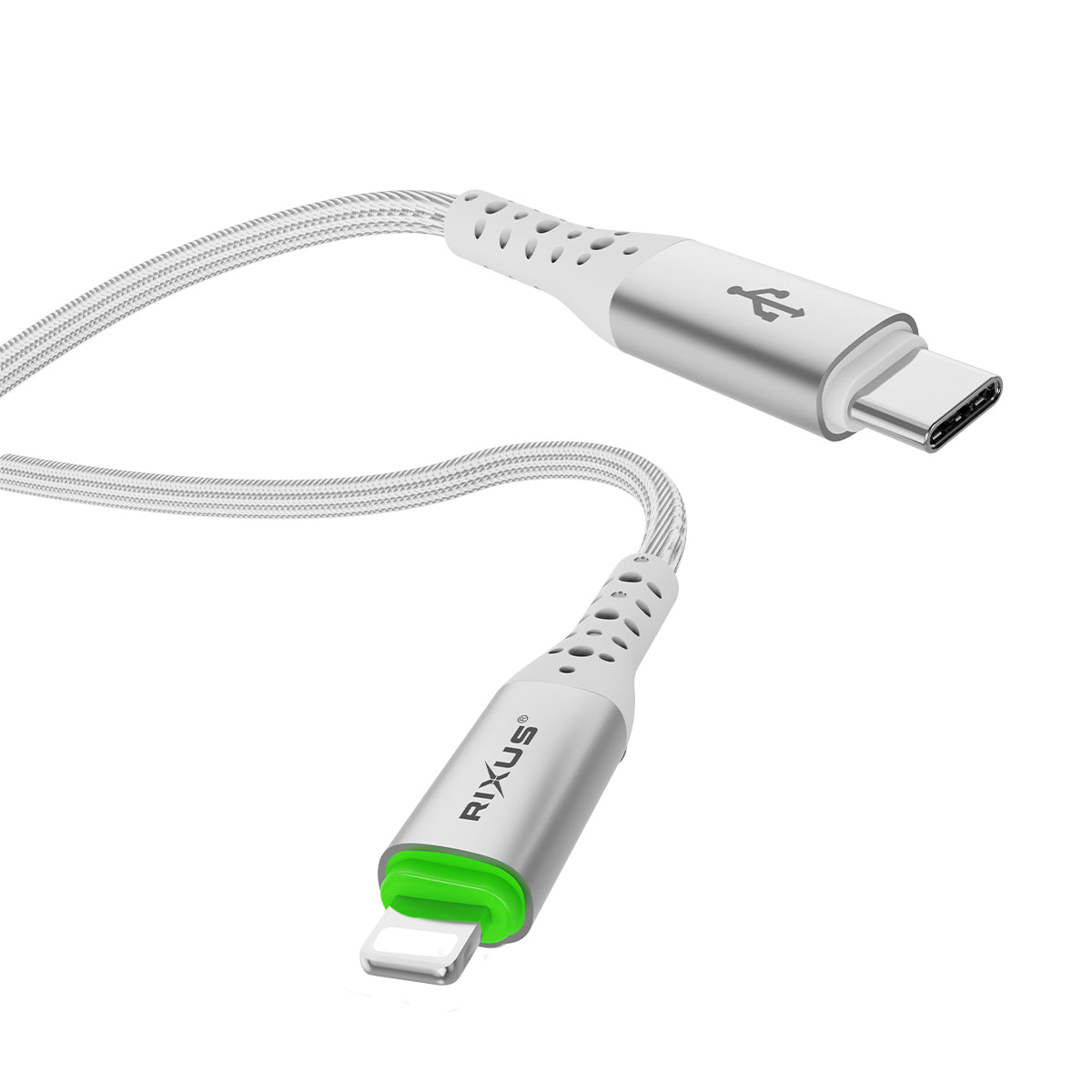 Rixus RXUC21L Auto Disconnect USB-C To Lightning Cable