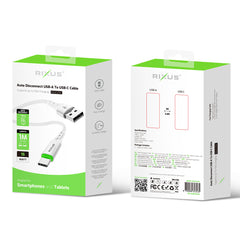 Rixus RXUC21AC Auto-Disconnect USB-A-auf-USB-C-Kabel