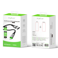 Rixus RXUC22AL Auto-Disconnect USB-A-auf-Lightning-Kabel