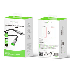 Rixus RXUC22L USB-C-auf-Lightning-Kabel mit automatischer Trennung