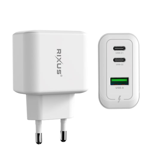 Rixus RXHC67 GaN Multi Port Power Adapter