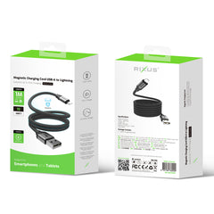 Rixus RXUC61AL Magnetisches Ladekabel USB-A auf Lightning