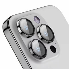 Rixus For iPhone 13, 13 Mini Metal Shield Camera Tempe Glass