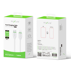 Rixus RX2017L Daten-Synchronisations- und Schnellladekabel USB-C auf Lightning