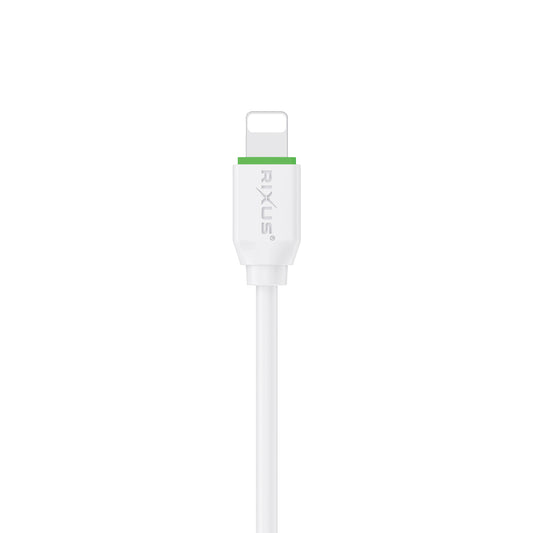 Rixus RX2017AL Data Sync And Fast Charge Cable USB To Lightning