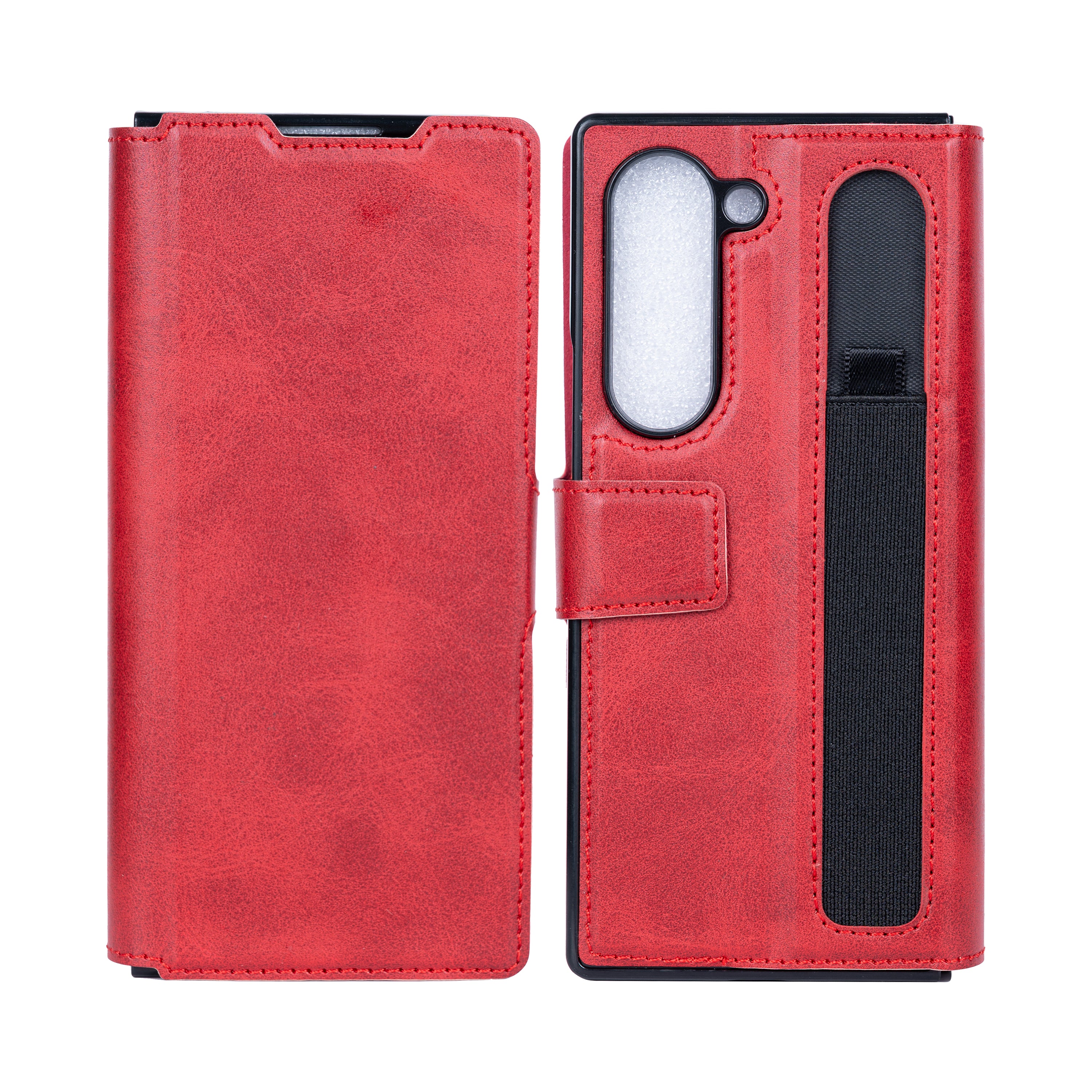 Rixus Wallet Case For Samsung Galaxy Z Fold 6 With Pen Holder