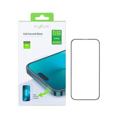 Rixus HD Full Curved Edge Gehärtetes Glas für iPhone 16 Plus