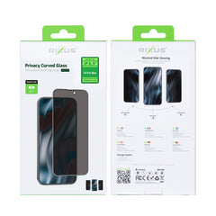 Rixus Privacy Full Curved Edge Tempered Glass für iPhone 16 Pro Max