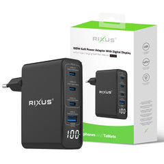 Rixus RX100 GaN-Netzteil mit Digitalanzeige