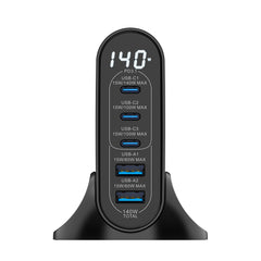Rixus RX140 GaN-Netzteil mit Digitalanzeige