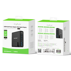 Rixus RX240 GaN Netzteil mit Digitalanzeige