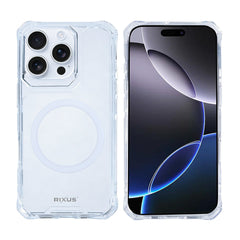 Rixus For iPhone 16 Pro Max Armor-X Anti Shock Case With MagSafe