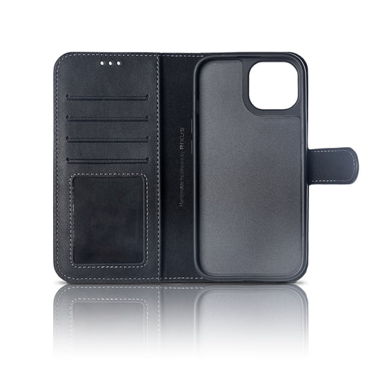 Rixus For iPhone 16 Duo Magnetic Detachable Wallet