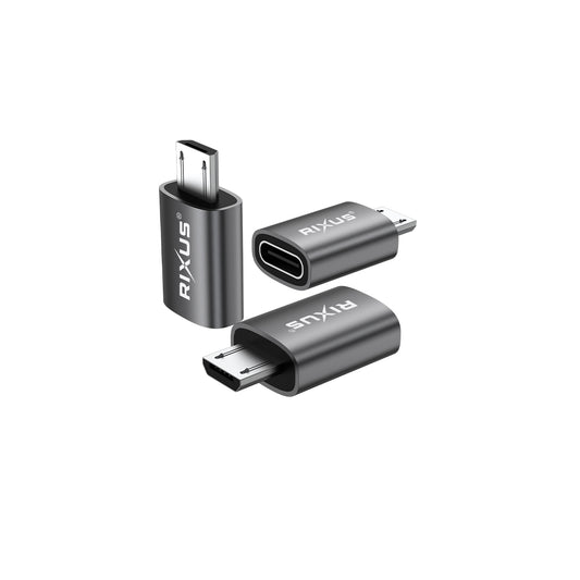 Rixus RXOTG05 Micro-USB-auf-USB-C-OTG-Adapter (2er-Pack