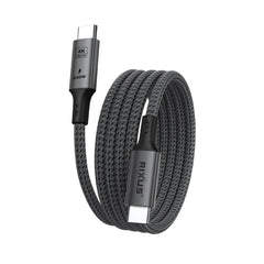 Rixus RXUC03 Magnetisches USB-C 4.0 auf USB-C Kabel Einfach aufrollbar