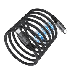 Rixus RXUC03 Magnetisches USB-C 4.0 auf USB-C Kabel Einfach aufrollbar