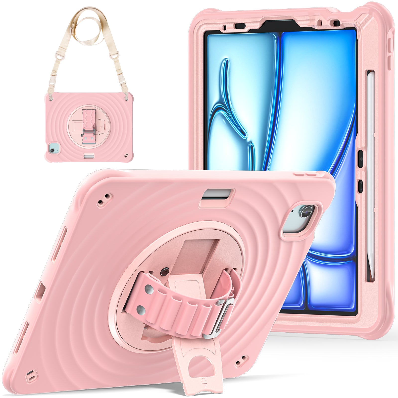 Rixus RXTC08 Anti Shock Case For iPad 10 10.9" (2022) Cherry Blossoms