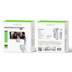 Rixus RXSF43A Smoothes Steady Face Tracking für Vlog, Video, TikTok und Live-Video mit KI-Tracker