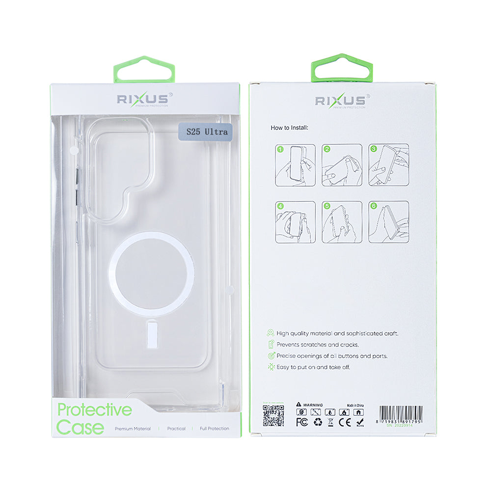 Rixus Anti-Burst Case With MagSafe For Samsung Galaxy S25 Ultra S938B