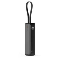 Rixus RXPB03B Powerbank mit Digitalanzeige und integriertem USB-C-Kabel
