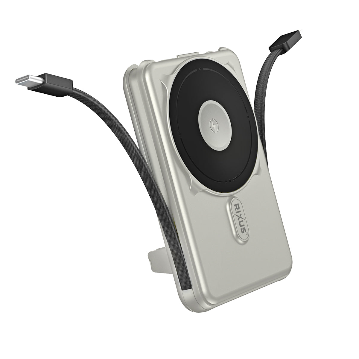 Rixus RXPB76A MagSafe Powerbank mit integriertem Kabel