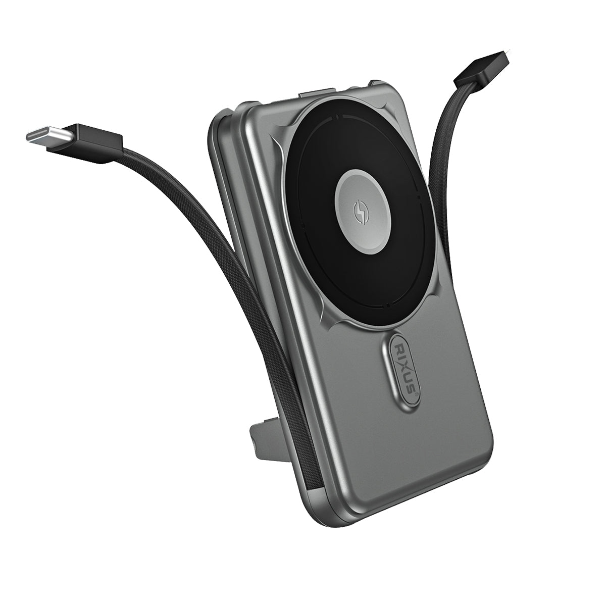Rixus RXPB76B MagSafe Powerbank mit integriertem Kabel