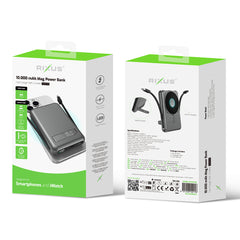 Rixus RXPB76B MagSafe Powerbank mit integriertem Kabel