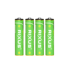 Rixus RXAA07 Wiederaufladbare AAA-Batterie 880mWh mit USB-C-Kabel, 4er-Pack