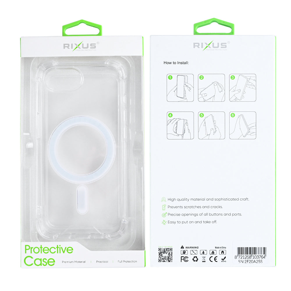 Rixus Anti-Burst Case With MagSafe For iPhone 16e