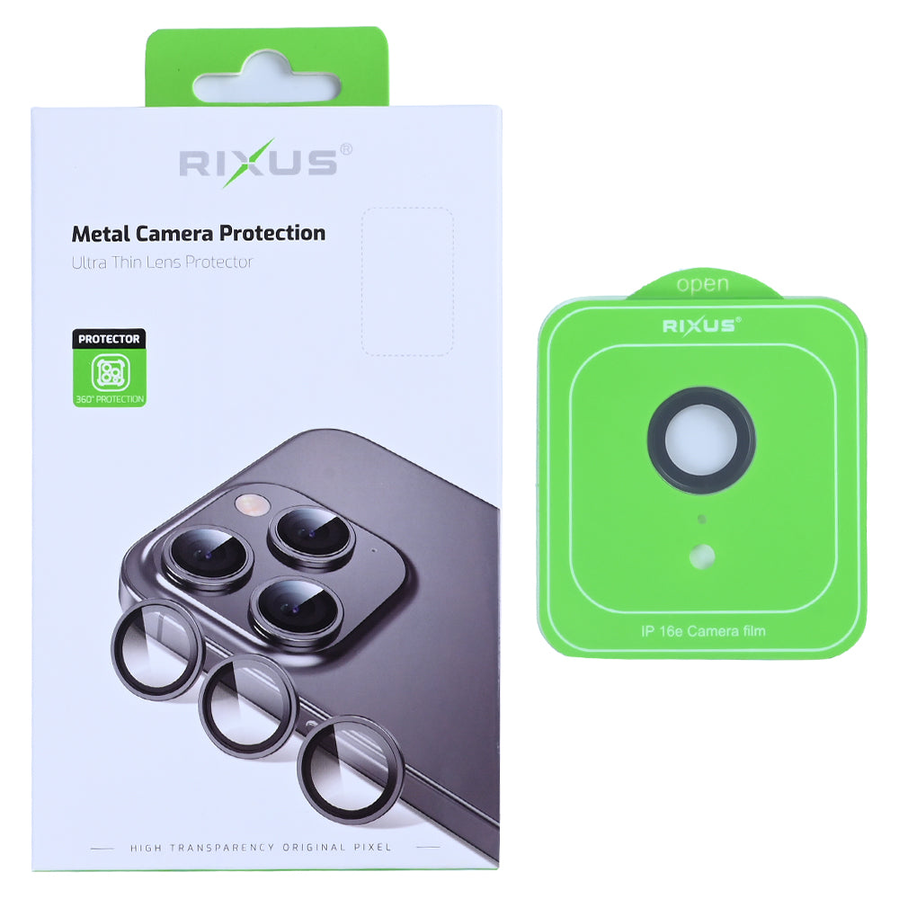 Rixus Metal Shield Kamera Panzerglas für iPhone 16e